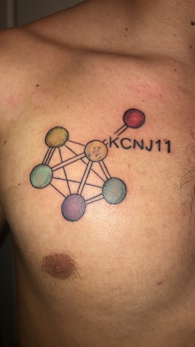 jacobtmoss2's tweet photo. first tattoo💉 the KCNJ11 gene that mutated and caused Blake’s disorder.  you’re always with me no matter what part of the country I’m in.  love you Blakey❤️ https://t.co/Opo9ZbeHwQ