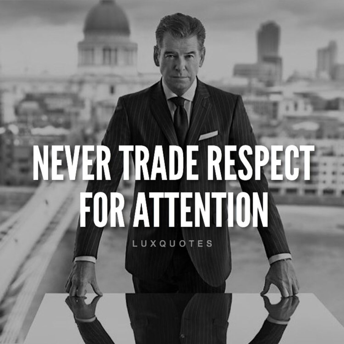 Respect is hard to earn, but easily lost.