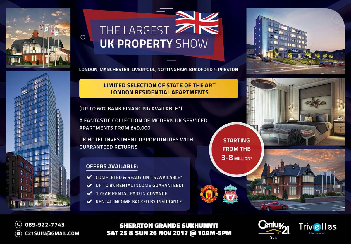 move2bkk's tweet photo. All welcome at the Sheraton Hotel sukhumvit Bangkok today, just walk in and find out about investing in UK property. https://t.co/iRLczk7H1T