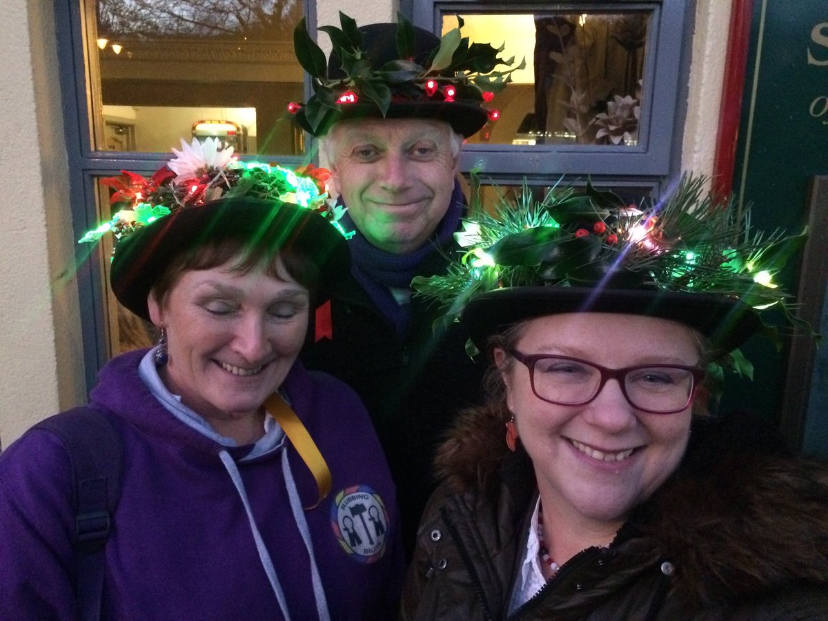 What a lovely dance out yesterday in #Slaithwaite. The Christmas lights look marvellous!