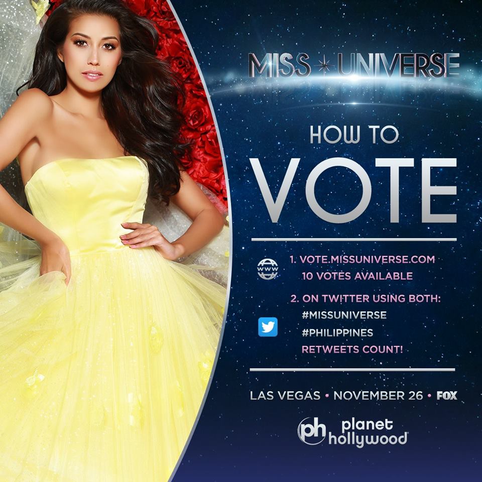 newswatchplusph's tweet photo. Online voting will reopen during the actual Miss Universe competition! Show your support for Rachel Peters by voting through https://t.co/UIkjA7lLpI or by tweeting the hashtags #MissUniverse and #Philippines. https://t.co/sHlBCbdbEL