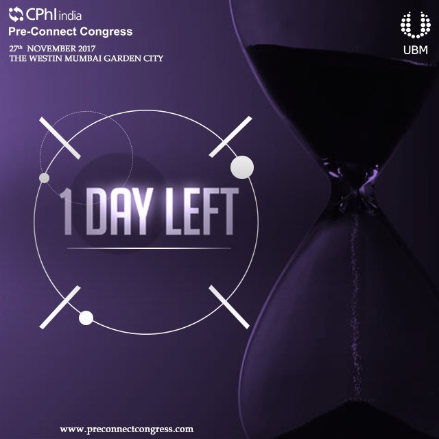 PreConnect2017's tweet photo. You are just a day away from attending one of the most anticipated event of its time!
#IndiaPharmaWeek
#PreConnectCongress
#UBM
#CPhI https://t.co/XWDhlr5hHY