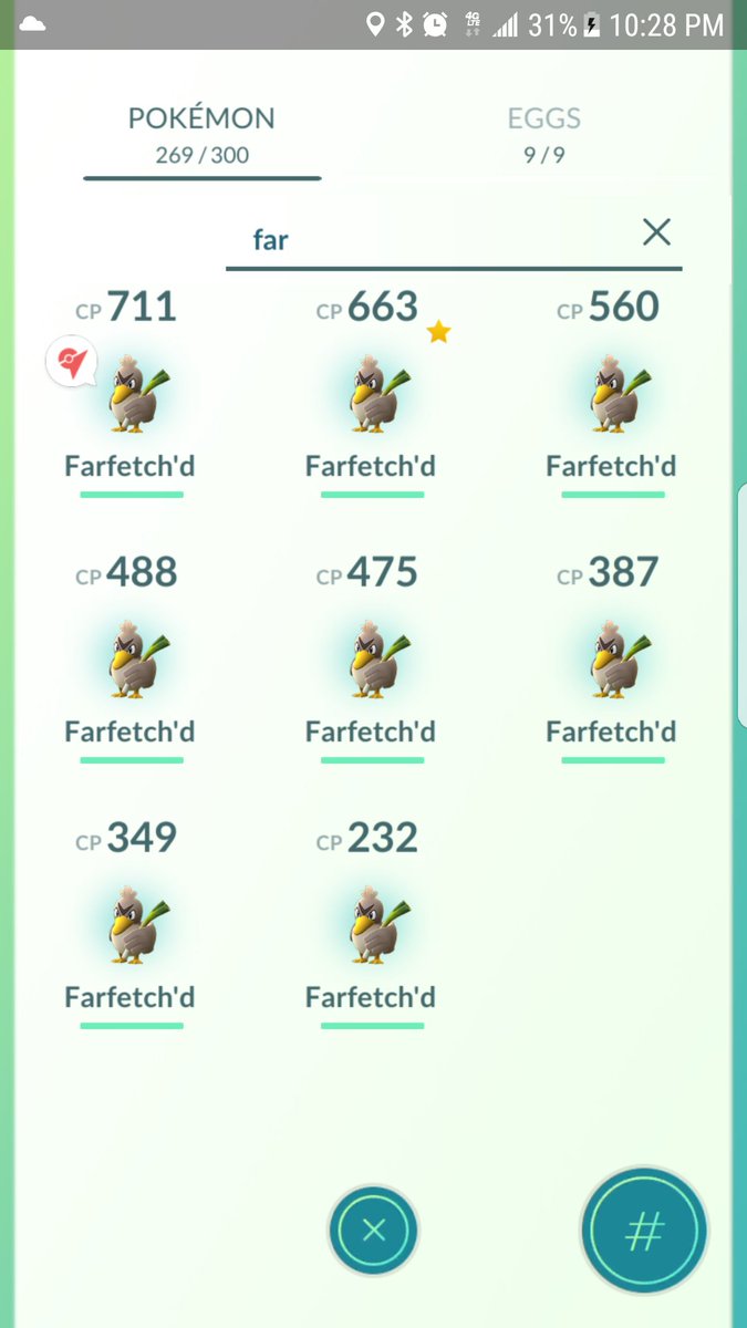 2nathan8cook's tweet photo. @trnrtips @MYSTIC7 Collected 8 Farfetch'd in about 1.5 hours tonight Pokehunting with my wife! #PokemonGOtravel #PokemonGO #Farfetchd https://t.co/I5jx8OLKLh