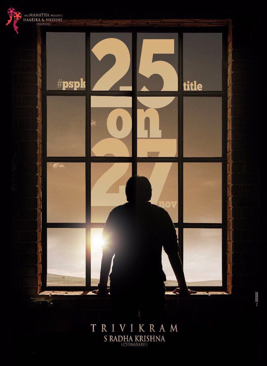 SureshPRO_'s tweet photo. Less than 2 hours to go for #PSPK25FirstLook..
Let the fireworks begin..😊👍
#PSPK25Title 
https://t.co/gr0d49CVck