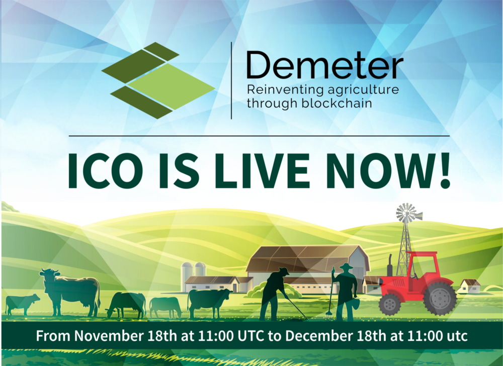 Asheenp's tweet photo. DEMETER is a blockchain Platform that allows to put in direct communication farmers and final customers without the intervention on Middleman. #Demeter #DemeterICO https://t.co/AnxkRFvCBU