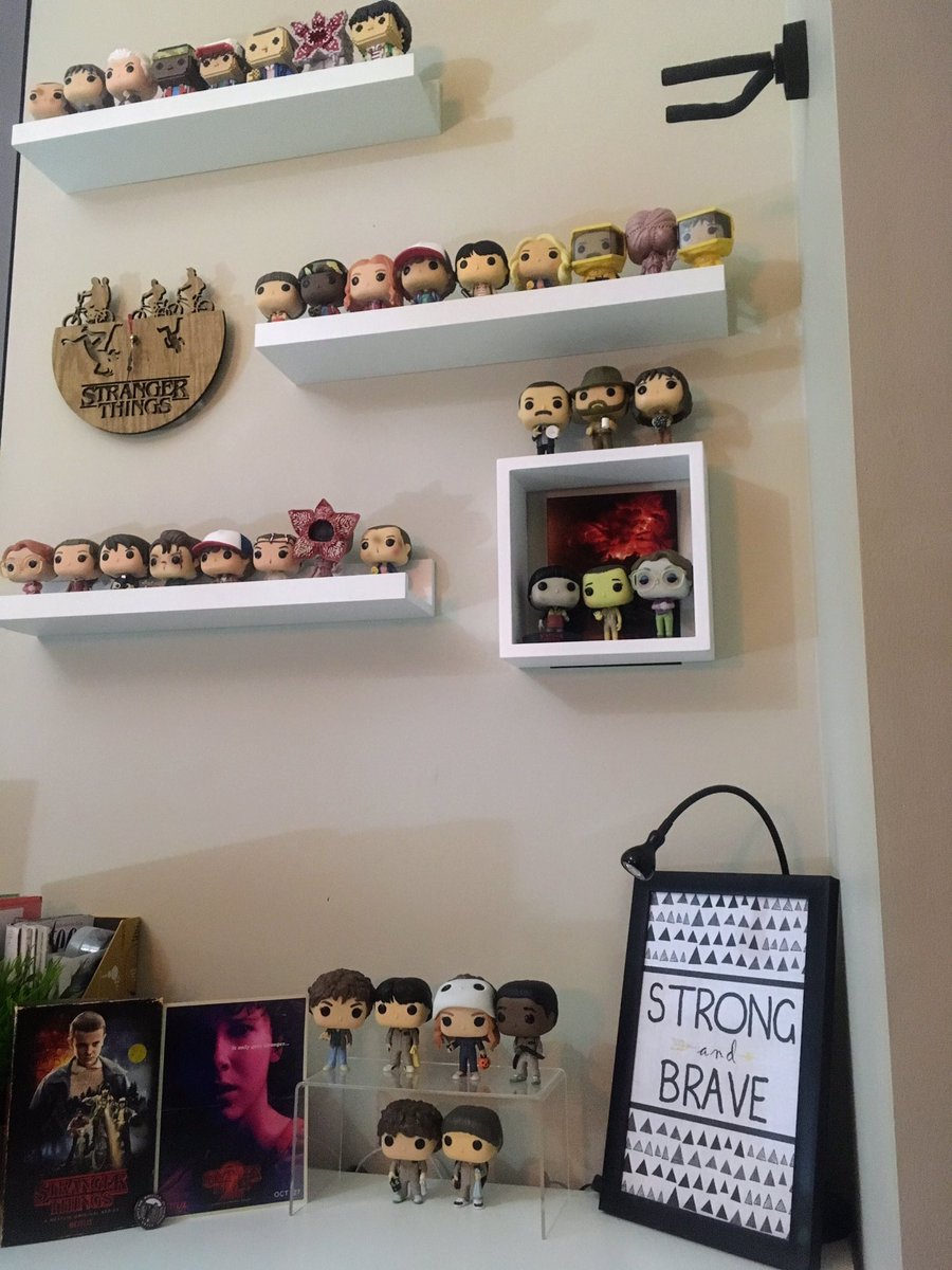 AndiBenn's tweet photo. Hey @GameStop, here's a glimpse of our collection. We pop hunt any chance we get and love adding new characters #ExpressYourShelfie #contest https://t.co/ncAhMHjtNu