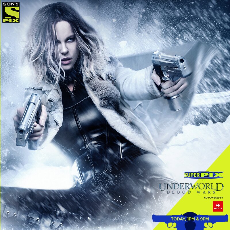 SonyPIX's tweet photo. The life of a Death Dealer is not easy, especially when there are vampires AND werewolves out to kill you!
Watch Kate Beckinsale as the protector of the bloodline TODAY at 1 & 9 pm at the #SuperPIX premiere of ‘Underworld: Blood Wars’ on the #DestinationOfPremieres – Sony PIX! https://t.co/1pFsK4lioy