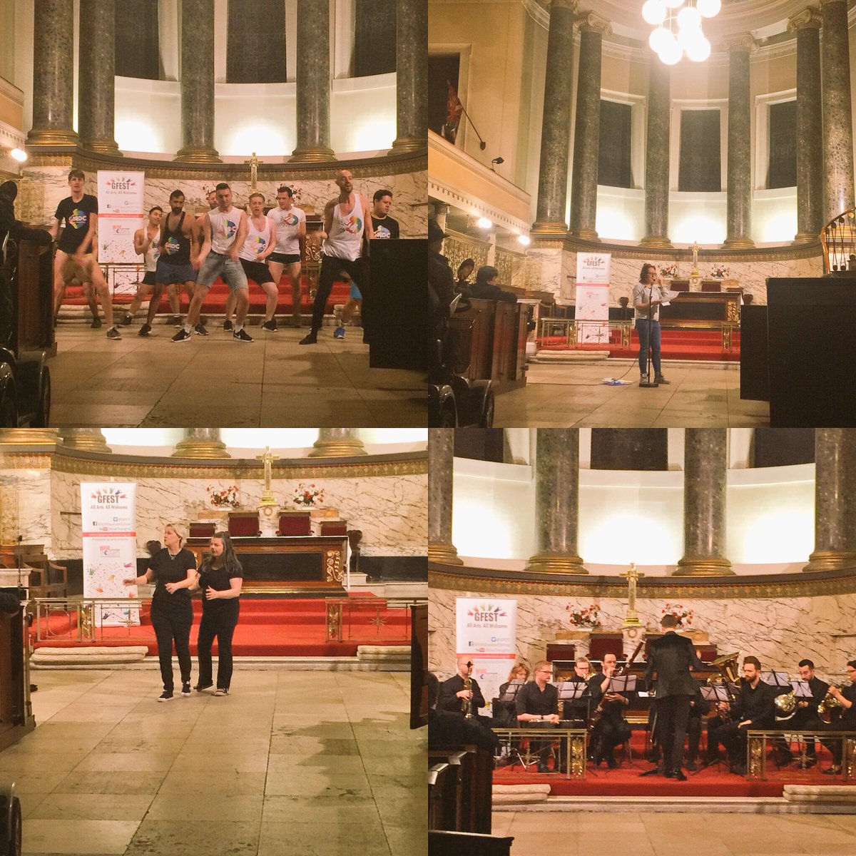 WiseThoughts's tweet photo. #fabfinale acts yesterday @StPancrasChurch @GFEST #GFEST2017 @TheGMDC @rosiewilby @ShortAndGirlie @LGSWinds well done all, it was a hugely enjoyable night https://t.co/eVJy2M125u