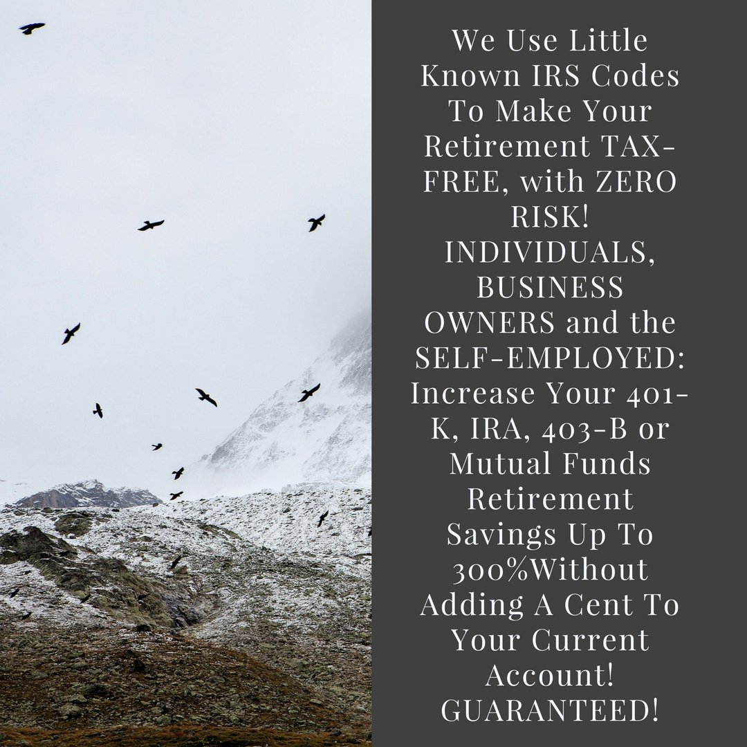 300PercentMORE's tweet photo. #401K #403B #taxfree #retirement #Insurance #california #usa https://t.co/M8U0UpK8In
