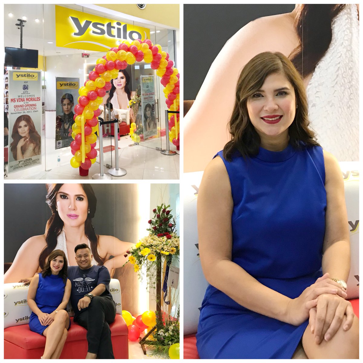 Ystilo Salon opens its 30th branch in SM Gensan. #Salon #Ystilo #VinaMorales #SM