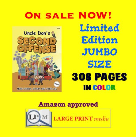 UncleDonTM's tweet photo. 🎅🤡#largeprint #paperback #startreading #TODAY! #ebook is #free! 308 #pages in #color! #Kindle #super #cheap! #outrageous #fun!🤡🎅
https://t.co/JF9oZXdeVL … 035
#xmas #gifts #christmasiscoming #chanukah #nytimes #ya #MAGA #visuallydisabled #christmas #gameday #cybermonday https://t.co/Qy5oHbu983