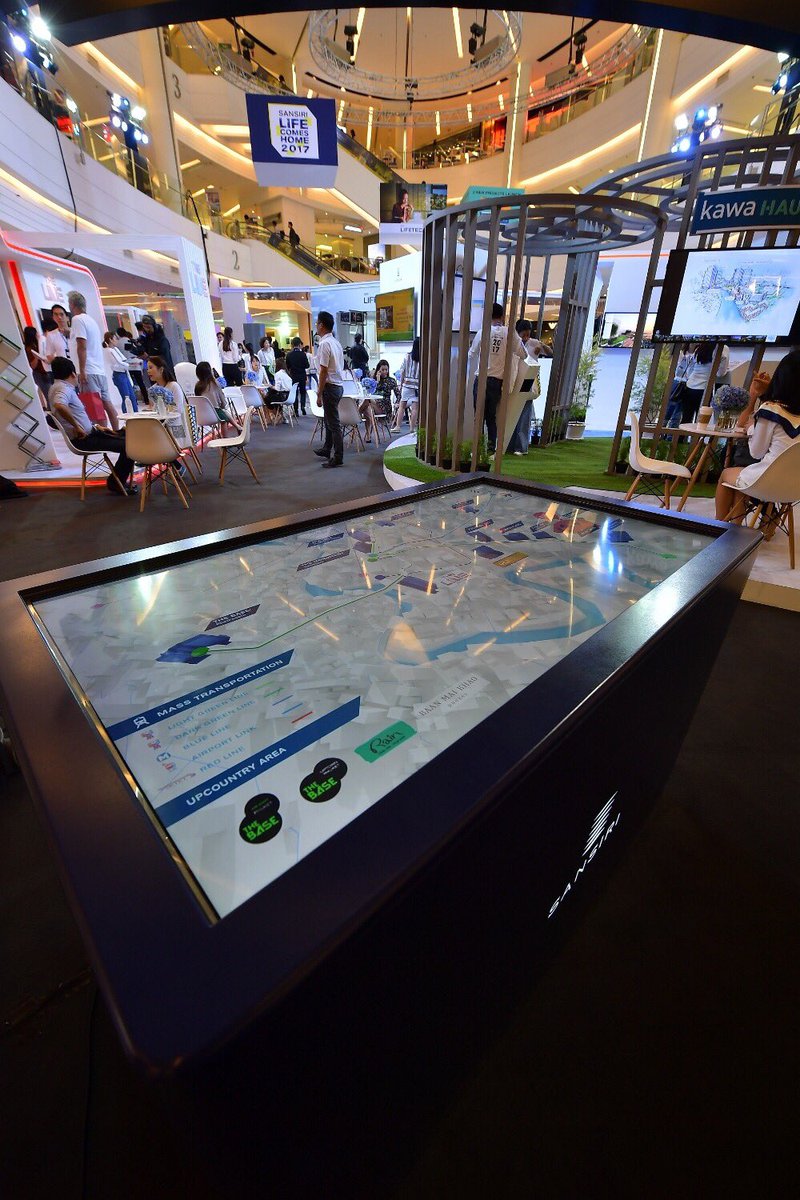 SansiriPLC's tweet photo. #LifeComesHome2017 #SiriLifeTech ใครอยากสำรวจคอนโดในพื้นที่ต่างๆ สามารถใช้ระบบ Touch Screen เลือกดูได้เลยค่ะ
ลงทะเบียนรับส่วนลดและสิทธิพิเศษในงานได้ที่ https://t.co/8Ei8yP6G9Q https://t.co/1Jqc4quBJb