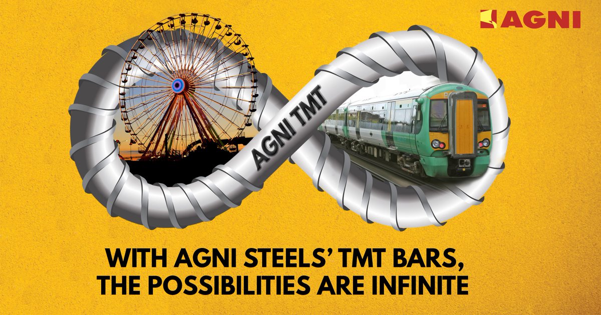 AgniSteels's tweet photo. Build #structures for #leisure or #convenience, with stellar #strength from #AgniSteels' #TMTRods. #TMTApplications #Manufacturing #ForgedInFlames #IndianSteel #Train https://t.co/MexHtHSjTd