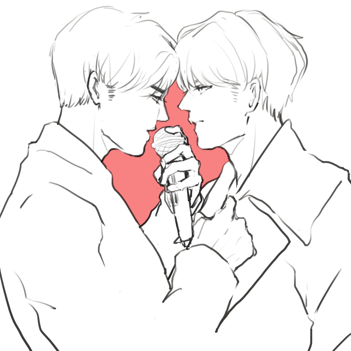 Qhynh's tweet photo. apply the color later. this scene is soooooo sexy i'm on fire #jinson https://t.co/X7deIMRpOF