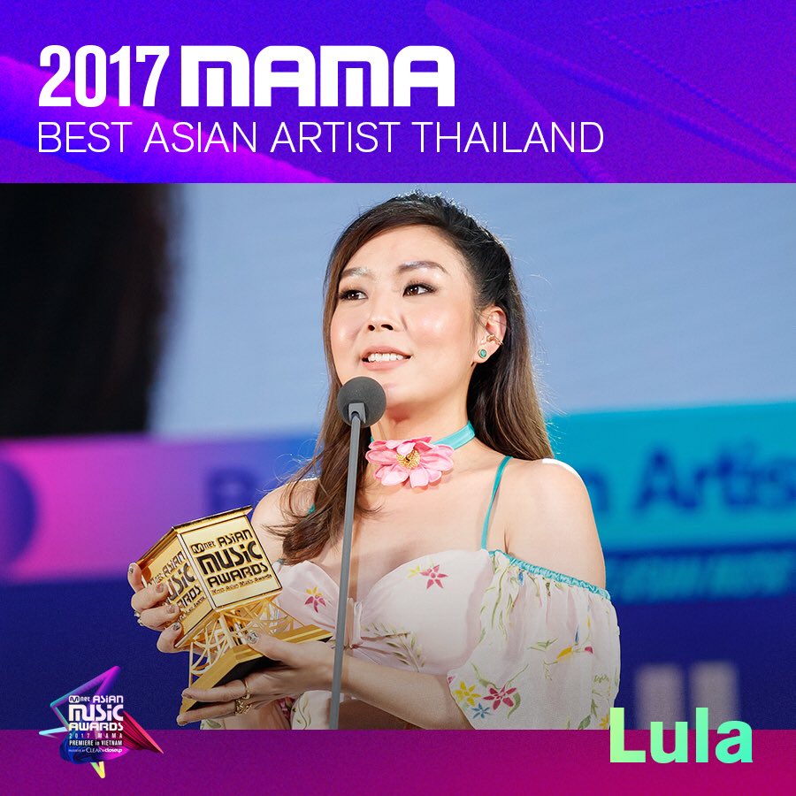 MnetMAMA's tweet photo. [#2017MAMA] Winner Announcement. Congratulations!
Best Asian Artist Indonesia #AgnezMo Best Asian Artist Thailand #Lula Best Asian Artist Singapore #AisyahAziz Best Asian Artist Vietnam #TocTien https://t.co/A8HSOYqAKu