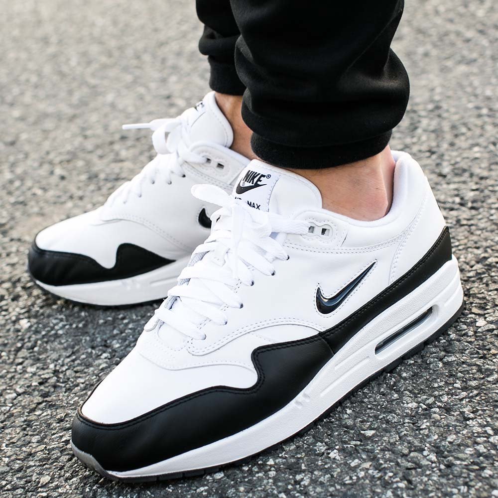 nike air max 1 premium sc crown jewel black white