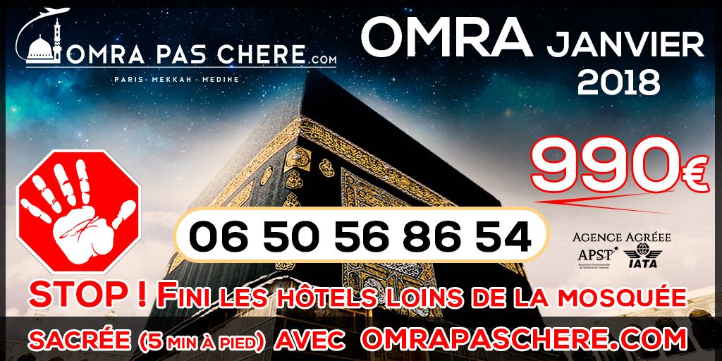 apprendrelislam's tweet photo. https://t.co/9HoD7cd30Z
payez en plusieurs fois 
OMRA  (visite cours accompagnent)
hôtel à 5 min de la mosquée sacrée
cours en français et guides bilingues
#omra2018 https://t.co/Hft964FyBo