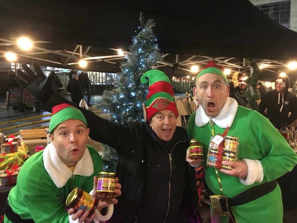 BongosRockNRoll's tweet photo. We’re dried out &amp; back for more #elftastic fun @LowryOutlet @_makersmarket today. Come get your hands on our #Chillis and cut down on ur central heating bills this winter! #innerwarmth #buybongos https://t.co/EY0tEC69aq