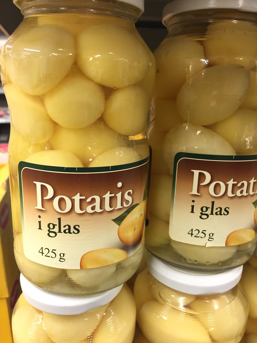 ThePotatoShop's tweet photo. Spent the weekend in Sweden, absolutely brilliant place, lovely in every way. Slight concern about the potato provision in the local shop though!🥔😮#holidaypotatoes https://t.co/g5dT1f0sr0