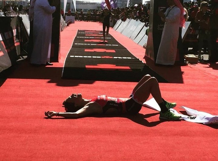 TritrainSharp's tweet photo. Fantastic end of season win by @Holly_Lawrence_ in #Bahrain703 - truly gutsy performance. Bring on 2018! #coachingworks #ironman703 https://t.co/F8HwDJgpkb