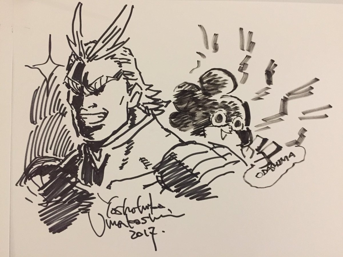 あと、会場で偶然にも馬越さんに遭遇し、落書きスペースに峰田残してきました。緊張しました... 