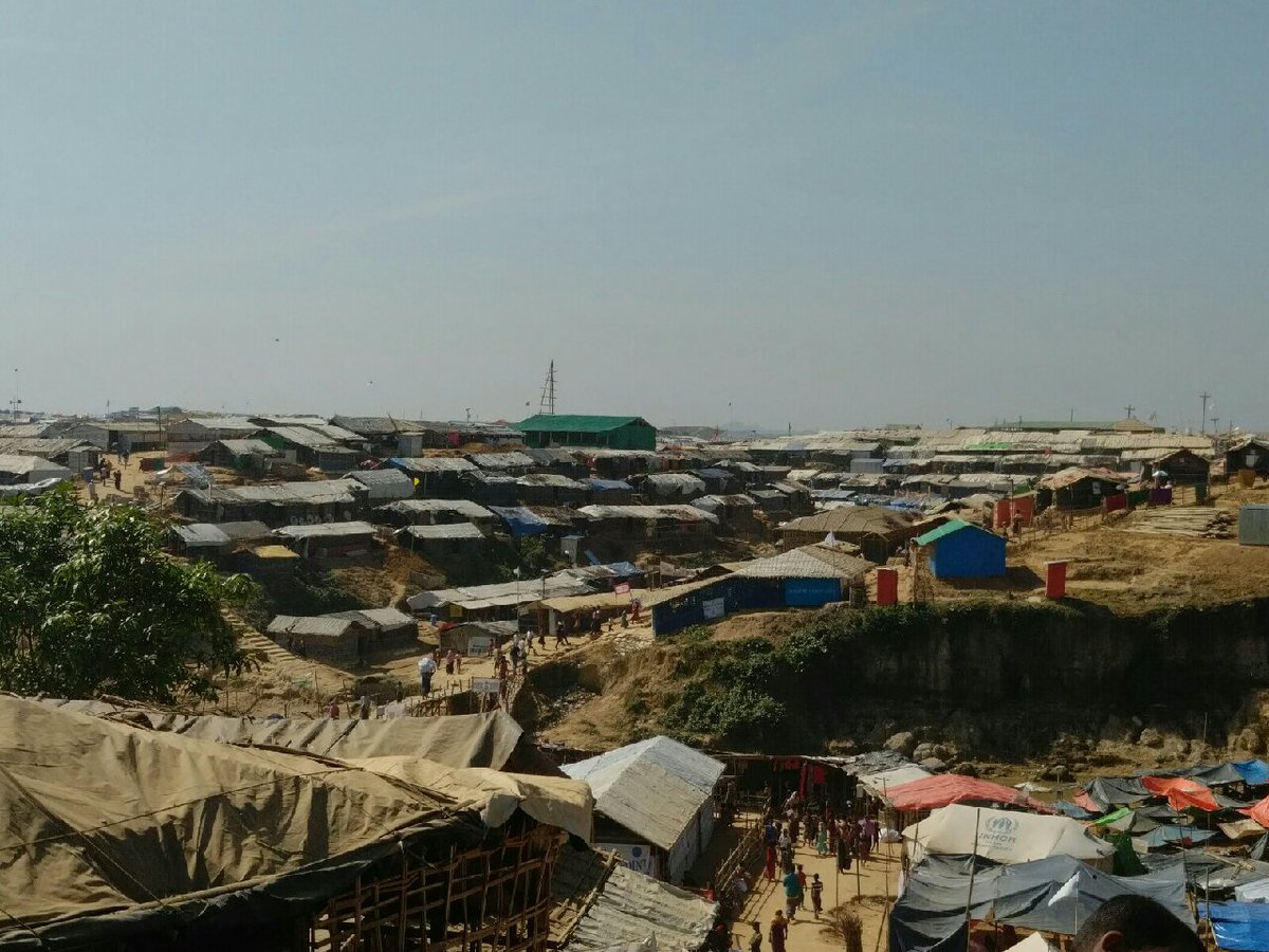 BadrJafar's tweet photo. A horrendous failure of #humanity, on so many levels. Utterly shameful. Eye-opening visit to desperate #Rohingya communities in Bangladesh with @TheBigHeartUAE and @Refugees, who are doing incredibly important work. A phenomenal testament to the #resilience of the human spirit. https://t.co/q9bDK2Od4s