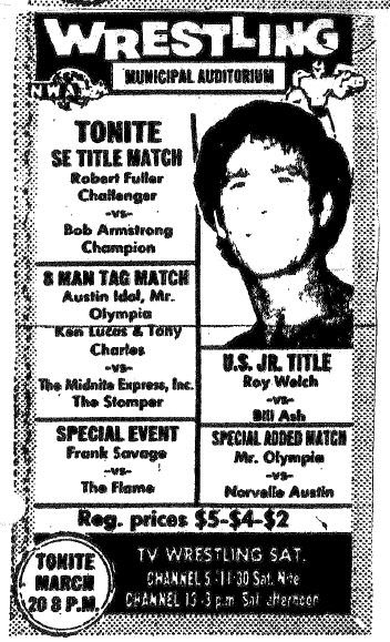 WBBooking's tweet photo. @BTTTennStud vs #BulletBob, #MidnightExpress &amp; #Stomper vs @AUSTINIDOLLIVE #MrOlympia #TonyCharles &amp; #KenLucas #SECW https://t.co/U8NCGhVVYQ