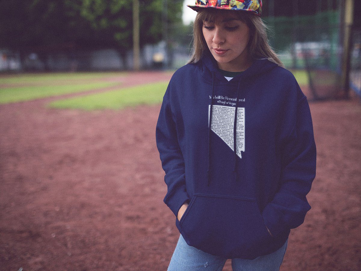 RealSupportThis's tweet photo. Winter is here! Check out the new Las Vegas Shooting hoodies @RealSupportThis has released. They will keep you warm, but more importantly, will allow @RealSupportThis to make a donation to the Las Vegas Victim's Fund. Shop now for yours! >https://t.co/tKjMDcKU0Z
#VegasStrong https://t.co/fiofTrW8RG