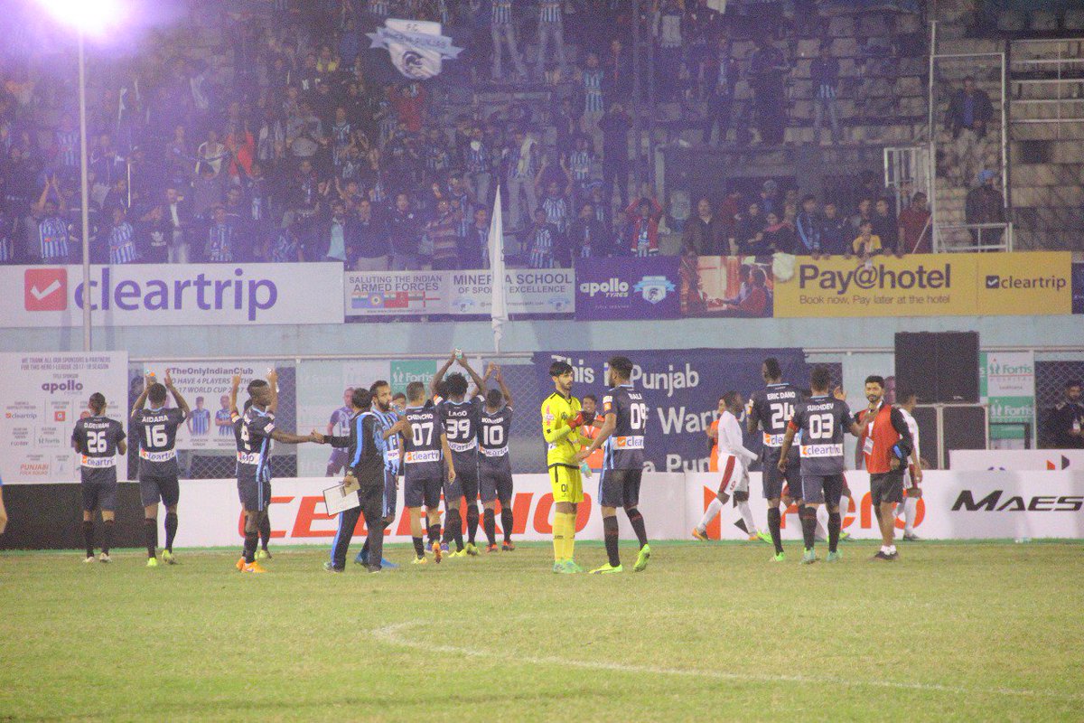 minervapunjabfc's tweet photo. ЁЯУ╕ Few clicks from last evening which saw us share spoils with @Mohun_Bagan at the opener of @ILeagueOfficial season (2/2) тЪ╜
#chakdephatte #MPFCvMB https://t.co/IBXYaYgkiy