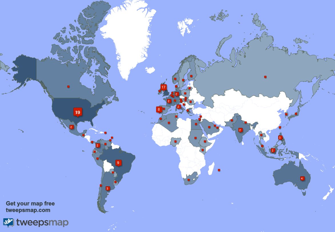 zapsheart's tweet photo. My followers are in USA(19%), UK.(17%) Get your free map https://t.co/2NcdfvDpK0 https://t.co/UJzOfFOmAb