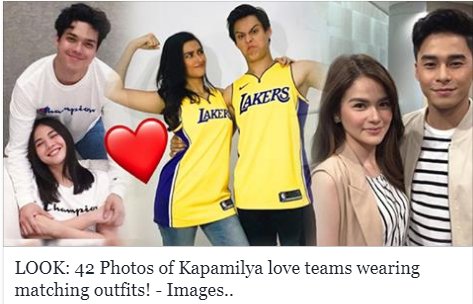 ABSCBN's tweet photo. They say great minds think alike and they're right! See these couple shirts that would make you hit the ❤️ button right away! https://t.co/SBAGlKGj3m https://t.co/HCK5mShOpf