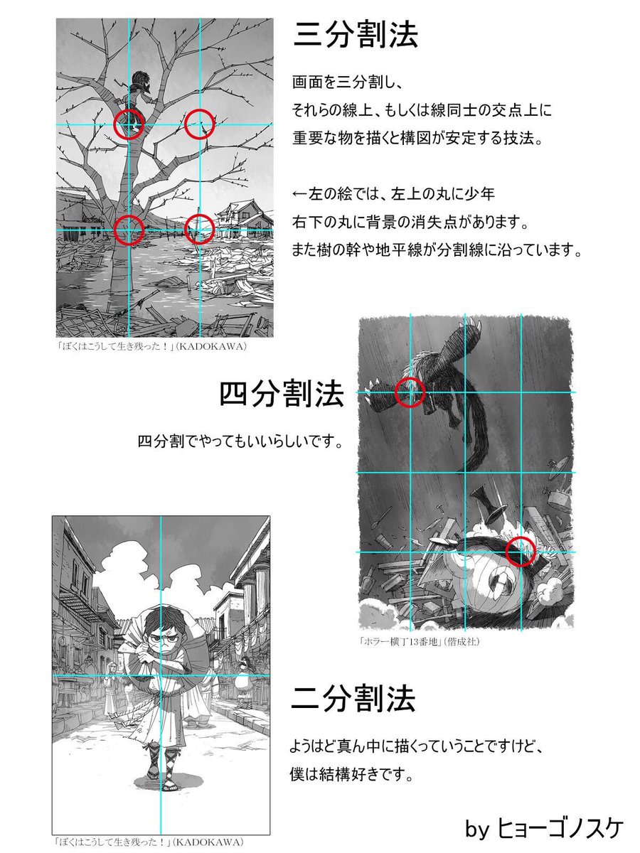 イラスト構図に困ったときによくやるやつ ご参考にしてみてください 話題の画像プラス