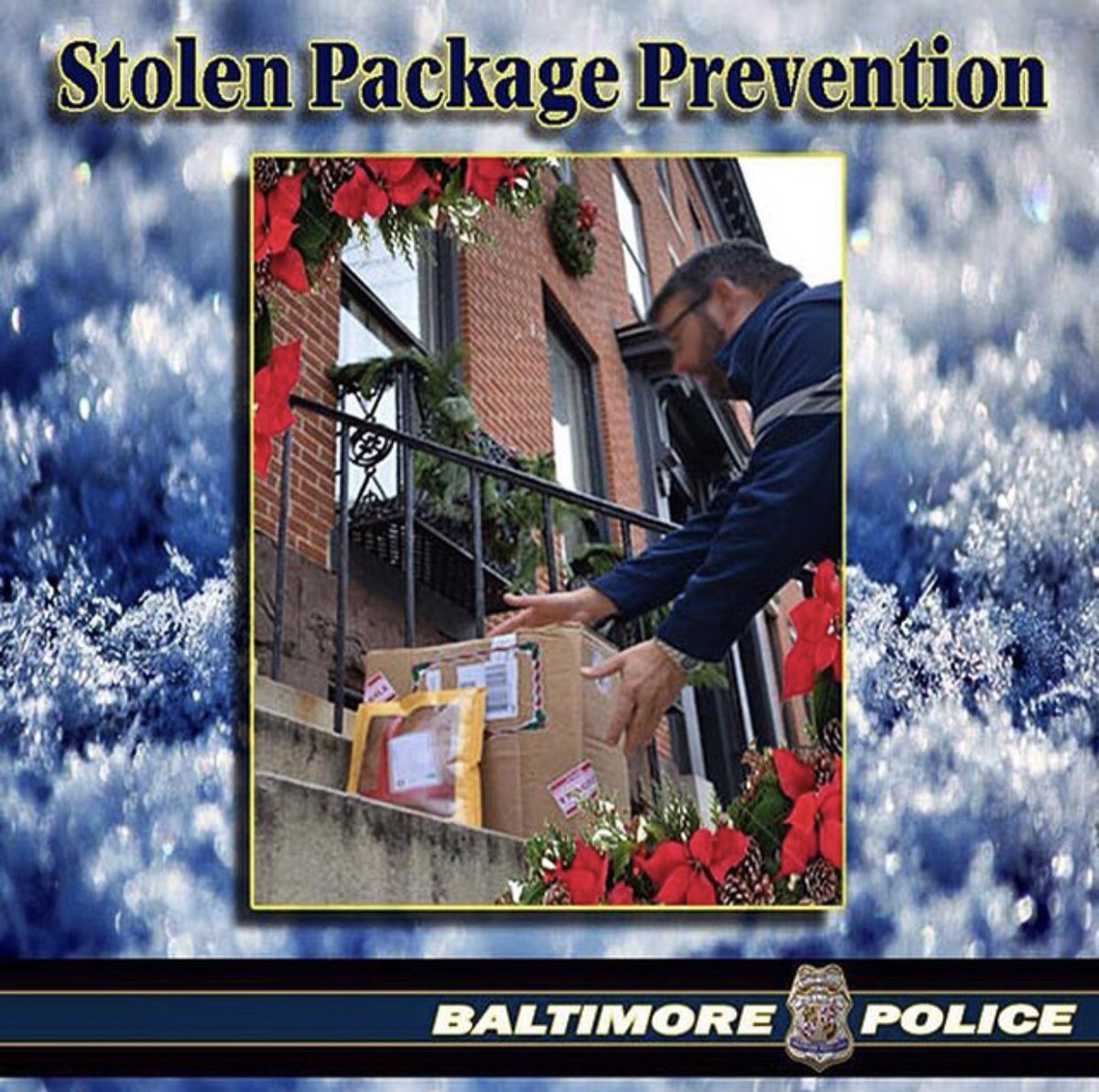 The holiday shopping season has arrived. You can help prevent package thefts from your community: facebook.com/BaltimoreCityP…