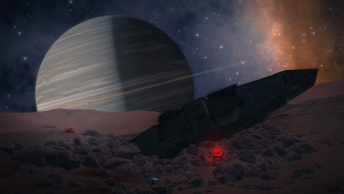 CMDREvanson's tweet photo. In the end, those wings on his shoulders weren't enough to save the great Commander John Jameson. #EliteDangerous https://t.co/AJUwg8qCTE