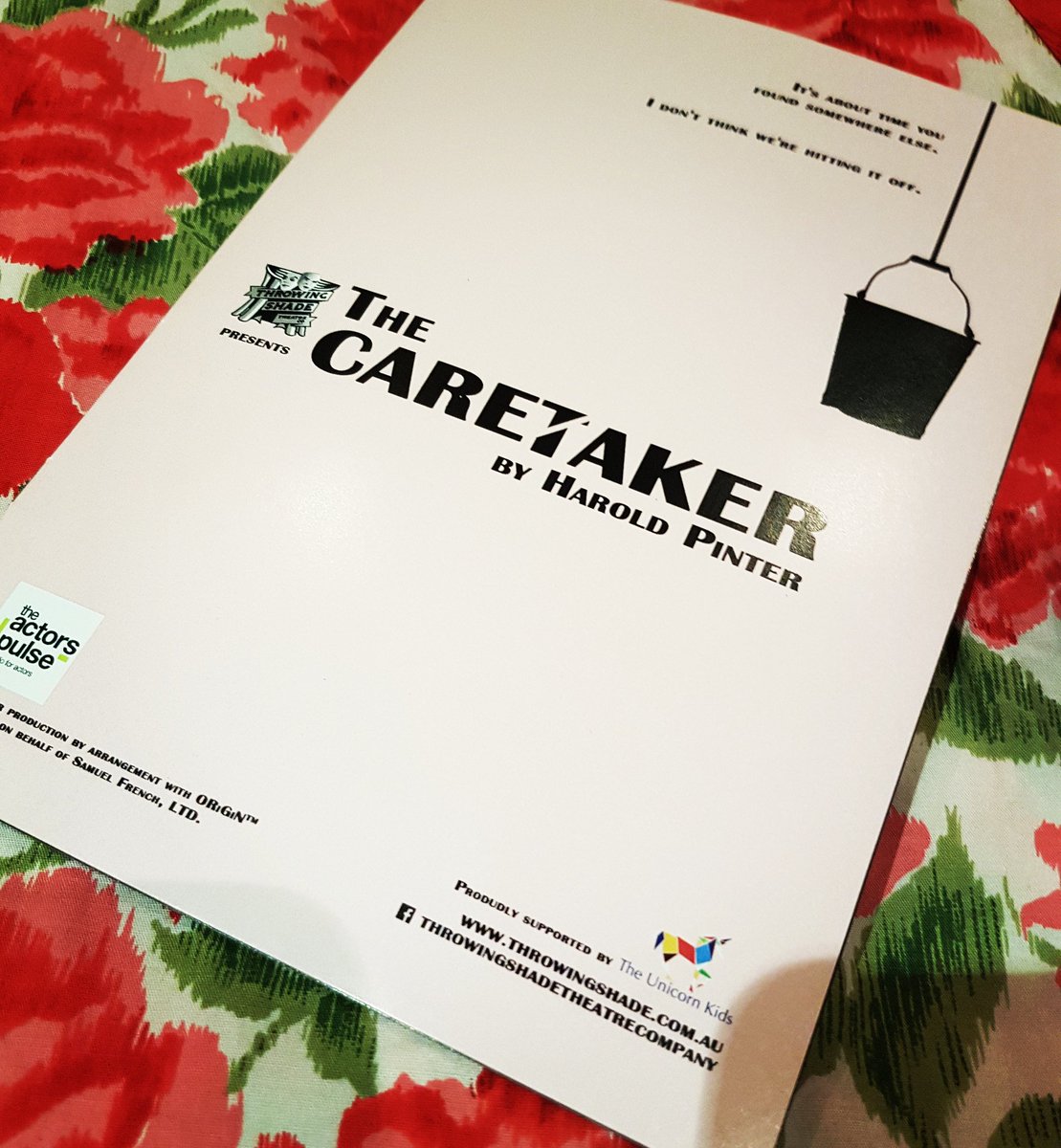 AugustaSupple's tweet photo. Today's #lapshot - The Caretaker by Harold Pinter @TheActorsPulse 

Lovely to be in the company of @ViragoHaus - our first theatre outing together- hopefully not our last! https://t.co/vnp7o9FaZW