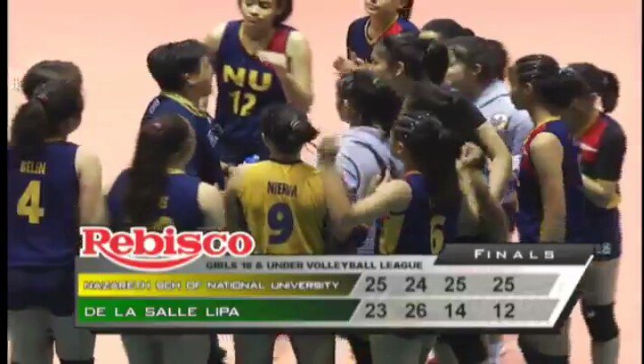 FaceOfPHVball's tweet photo. Congrats to Nazareth School of National University for winning the first ever Rebisco Girls Volleyball League 18 &amp; Under Championship. 💪🎉

They defeated finalist De La Salle Lipa in 4 sets, 25-23, 24-26, 25-14, &amp; 25-12.

The future is really bright for our women's volleyball. https://t.co/aH9acrUI9E