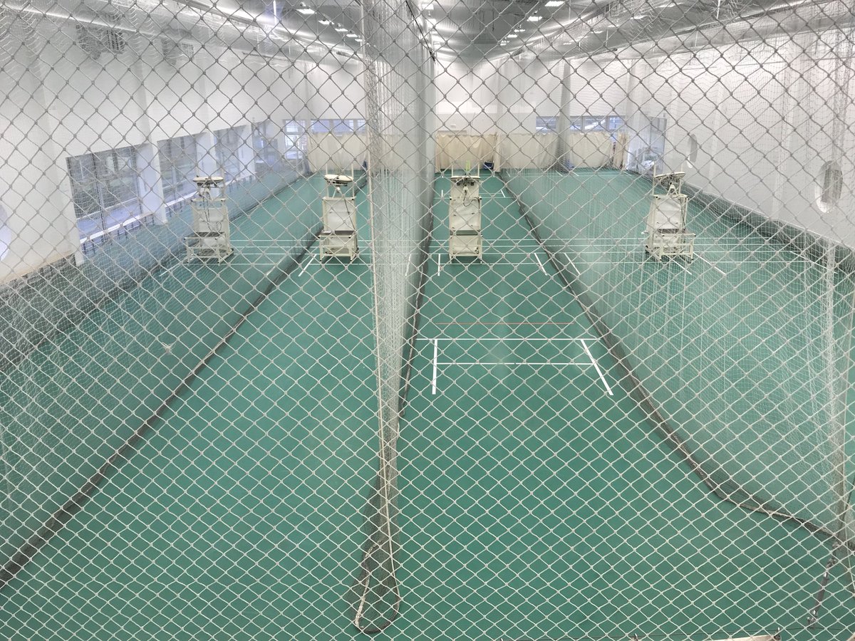 CornwallACC's tweet photo. All set up and ready to go for batting session with @tauntonsports @bigphil7 @Trescricket @tomabell1 https://t.co/MhOCbPm9WT