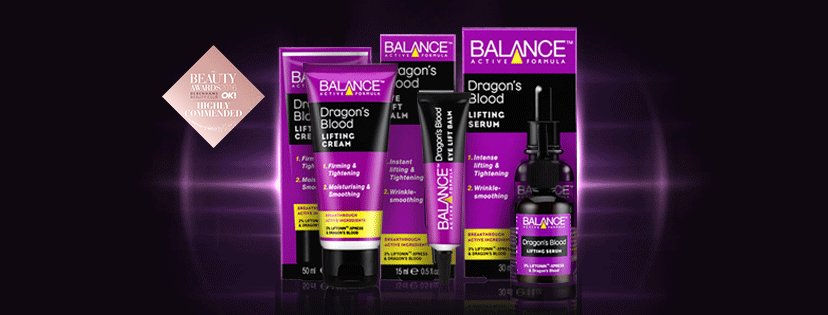 Balanceactive's tweet photo. Our award-winning Dragon's Blood Lift &amp; Firm range is available online too! Try @JustBeautyuk https://t.co/JUs2Rl7wdg #BalanceActiveFormula https://t.co/KV0Fwj6ETr