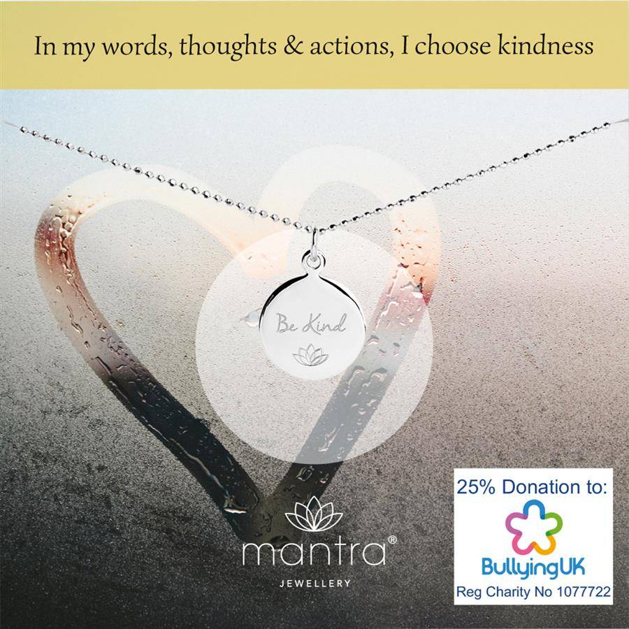 bullyinguk's tweet photo. Watch this wonderful video by @MantraJewellery about their inspiring necklace 'Be Kind' for Bullying UK https://t.co/S4aY0vk3AR #ChooseKindness https://t.co/qntvscuyWT