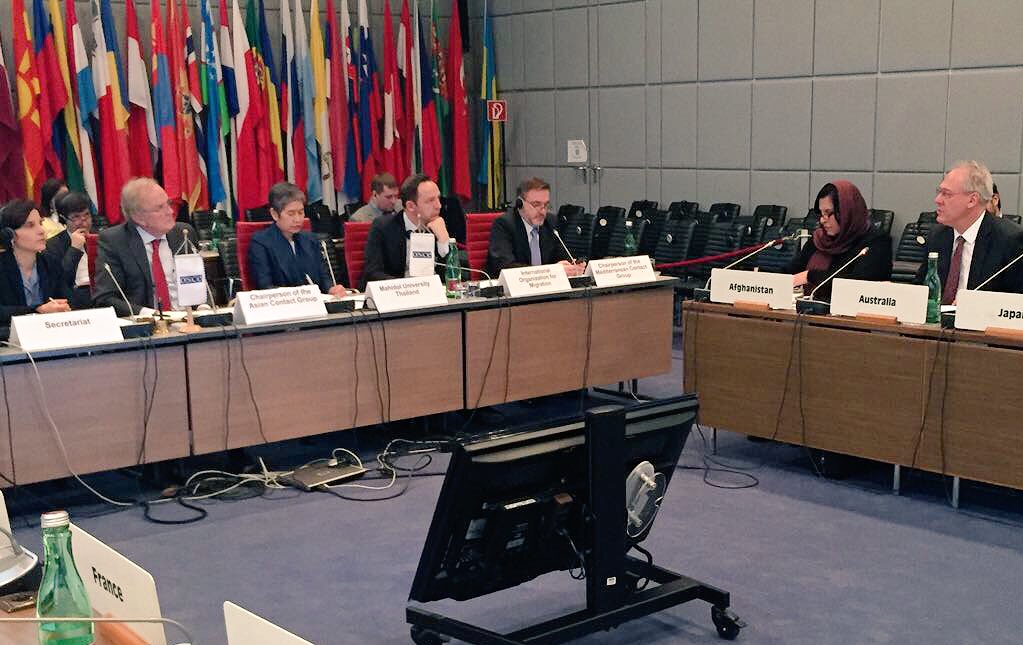 AusAmbVIE's tweet photo. Thanks #OSCE @GER_OSCE & @Thaiemb_Vienna for Friday’s lively, highly informative discussion sharing experiences & policy perspectives of Europe vs the Indo-Pacific region on the complex issues of #migration. @OSCE with #AsianPartners Contact Group = 🇦🇫🇦🇺🇯🇵🇰🇷🇹🇭 https://t.co/EGVPYU20LL