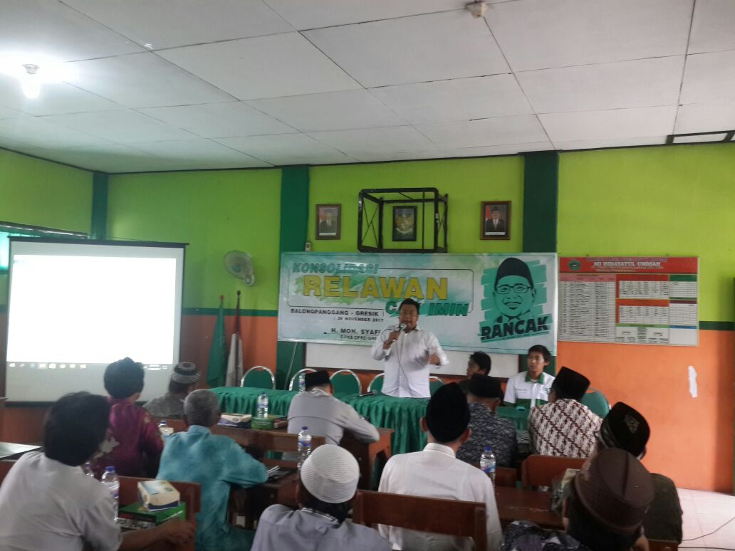 SyafiAM_NU's tweet photo. Alhamdulillah, Antusiasme para Kyai, Ustadz, &amp; Tokoh Masy dlm Konsolidasi RANCAK (Relawan #CakImin ) Balongpanggang @KabGresik . Tekad Bulat  @cakimiNOW  Wapres 2019. https://t.co/N64xXlxnqr