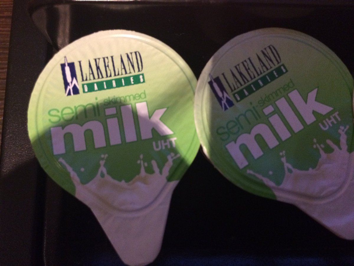 faceplant_steph's tweet photo. @SundayBrunchC4 a completely pointless photo of some hotel milks from last week https://t.co/3ncZFuyuIq