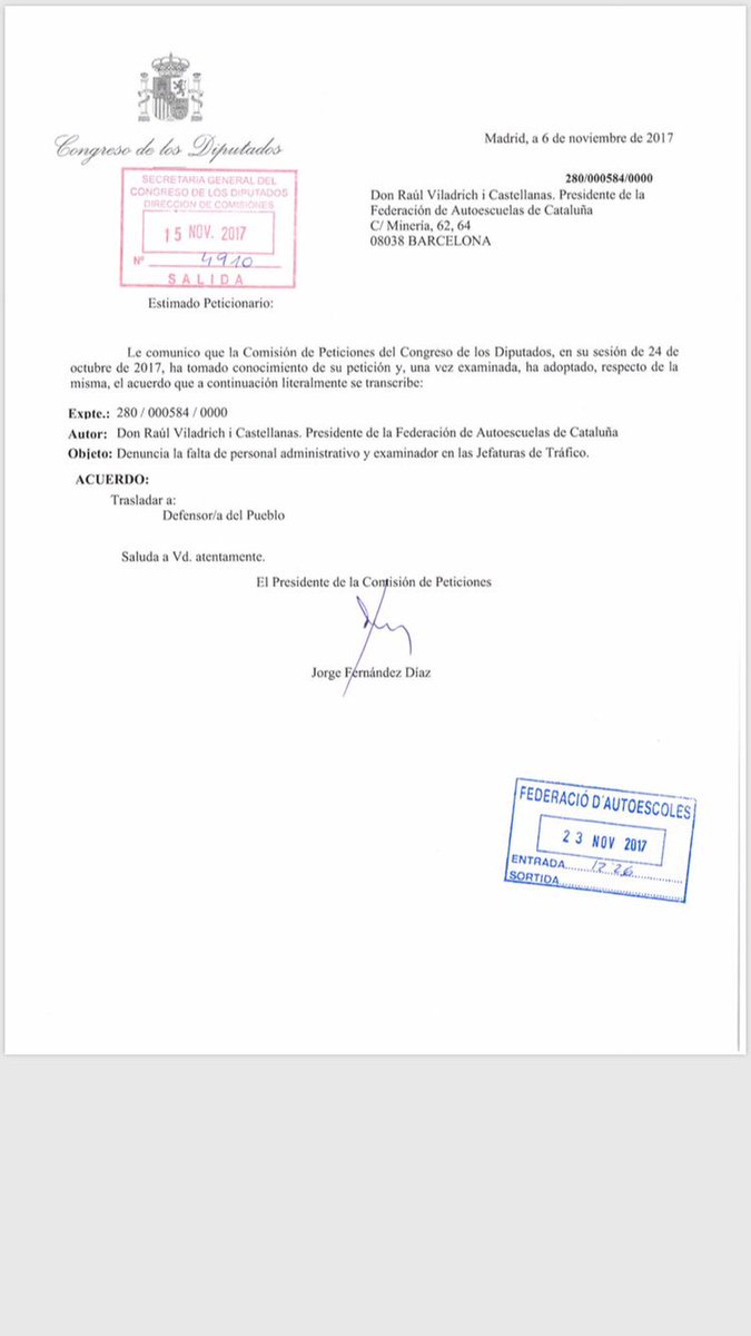 FAC_ae_cat's tweet photo. (VAGA examinadors)+(falta de personal administratiu+falta de personal examinador a les JPT catalanes)=⚰️autoescoles #sos @Gserrano_DGT @dgt https://t.co/qpavQr7wrq