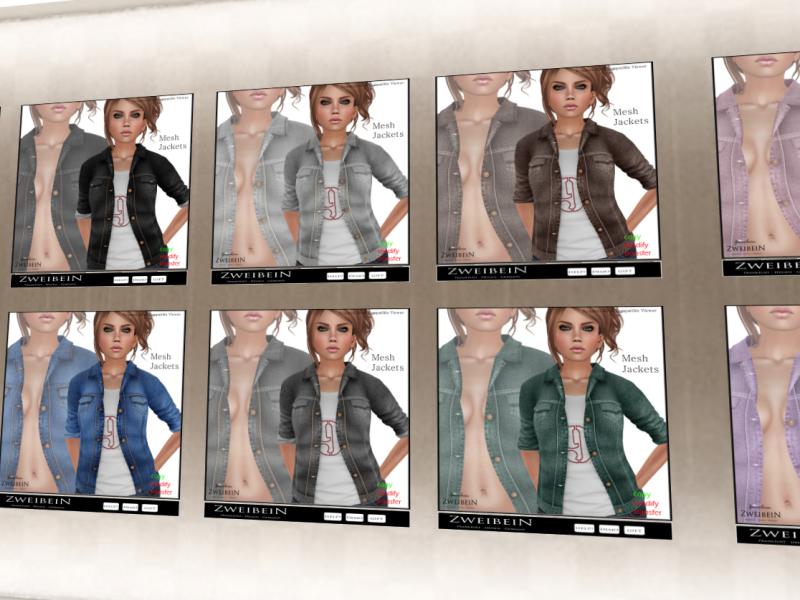 zweibeinsl's tweet photo. Jeans Jackests in different Colors #SecondLife #slfashion #  https://t.co/hXzWCdhQum https://t.co/qM4wQgZjiO