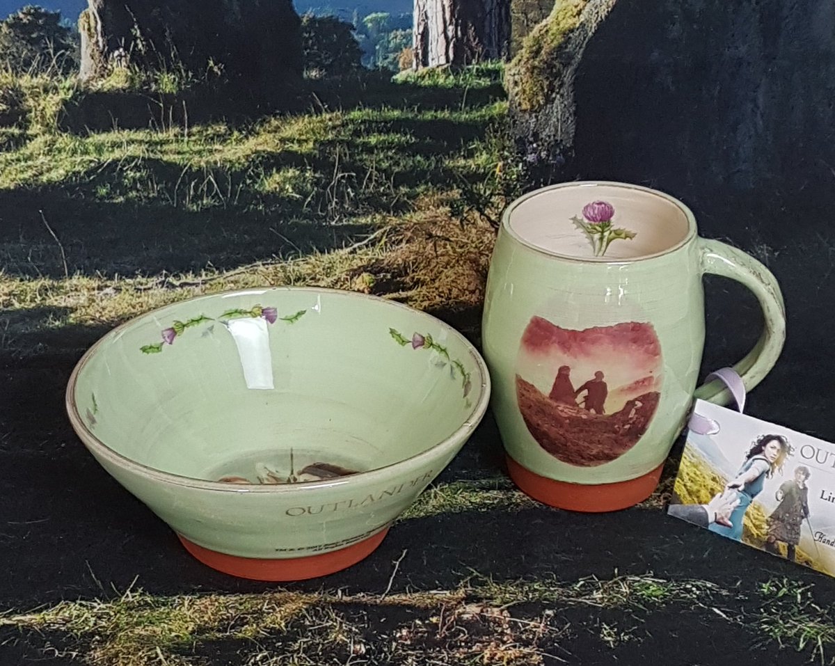 jbceramics's tweet photo. Breakfast with #theFrasers #Outlander handmade #licensedbySony limited edition #mugandbowl set @Outlander_STARZ #outlanderfans #outlandergift @InverOutlanders @OutlandrGermany @OutlanderSpain https://t.co/rp7T0NpIwA https://t.co/GMdjwARnx8