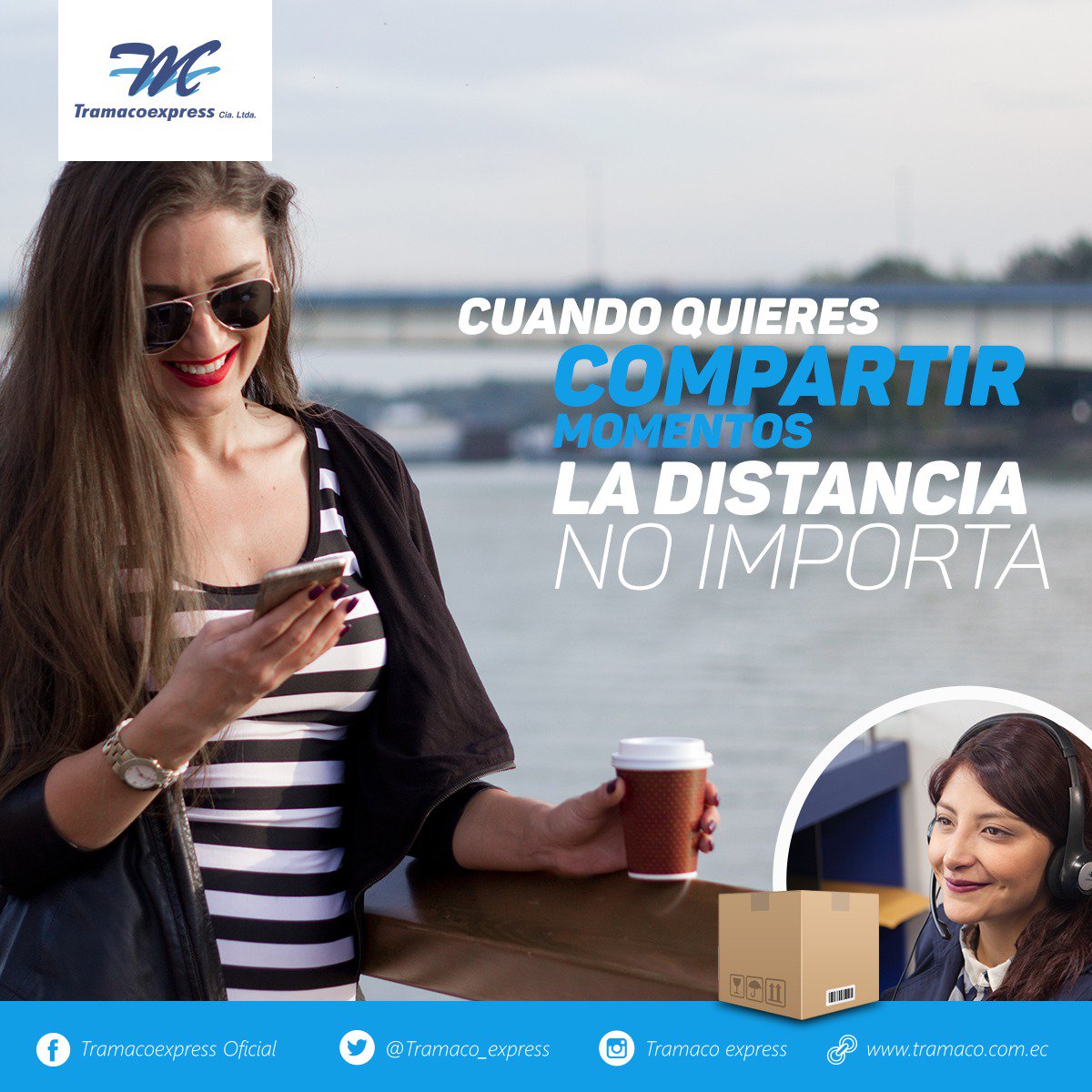 Ese regalo que hará posible vivir momentos inolvidables envíalo por #Tramaco.
Tus entregas son monitoreadas  a tiempo real.
#SiempreATiempo