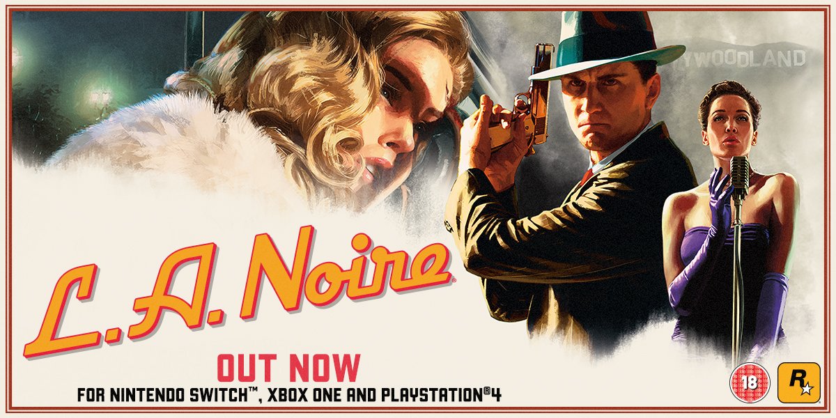 GAMEdigital's tweet photo. Corruption. Arson. Murder. It's all in a day's work for LAPD Detective Cole Phelps.

Crack the case in L. A. Noire, out now for Xbox One, PS4, and Nintendo Switch
https://t.co/4PAcHMr5Wk https://t.co/yeJzM8TNT1