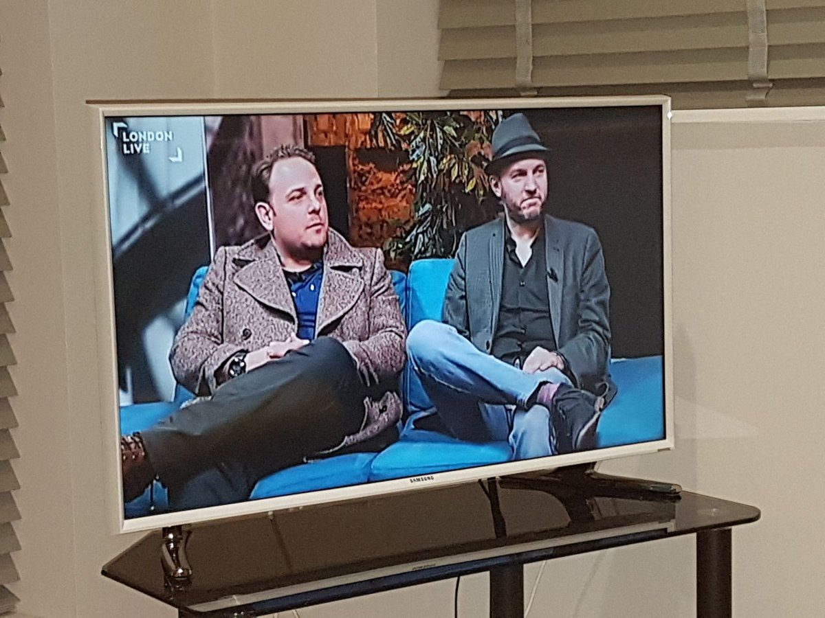 GuardiansBHF's tweet photo. We had a great time on @londonlive. And we don't think we offended anyone. Nice mention for our West and East end screenings. #londonlive #featurefilm #comedy #thriller #interview #television https://t.co/0i4sDuviG0