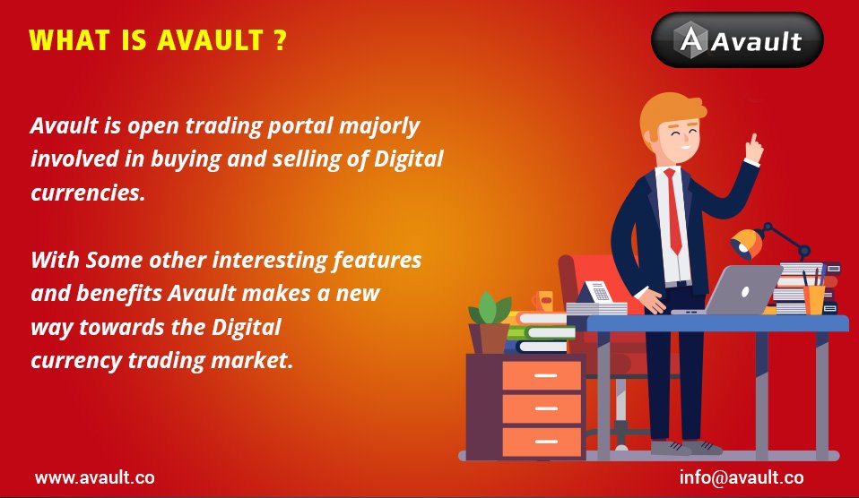 Avaultco's tweet photo. What is #Avault ?
 Avault is open trading portal majorly involved in buying and selling of  Digital currencies ....    #avaut  #VCC   #cryptocurrency  #newcoin https://t.co/HlN8uug5wc