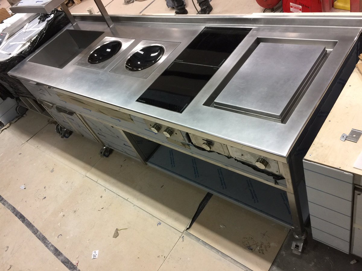 This week a year ago we were installing this #induction stove with #wok #planchas & induction hobs in a London bank #inductionwok